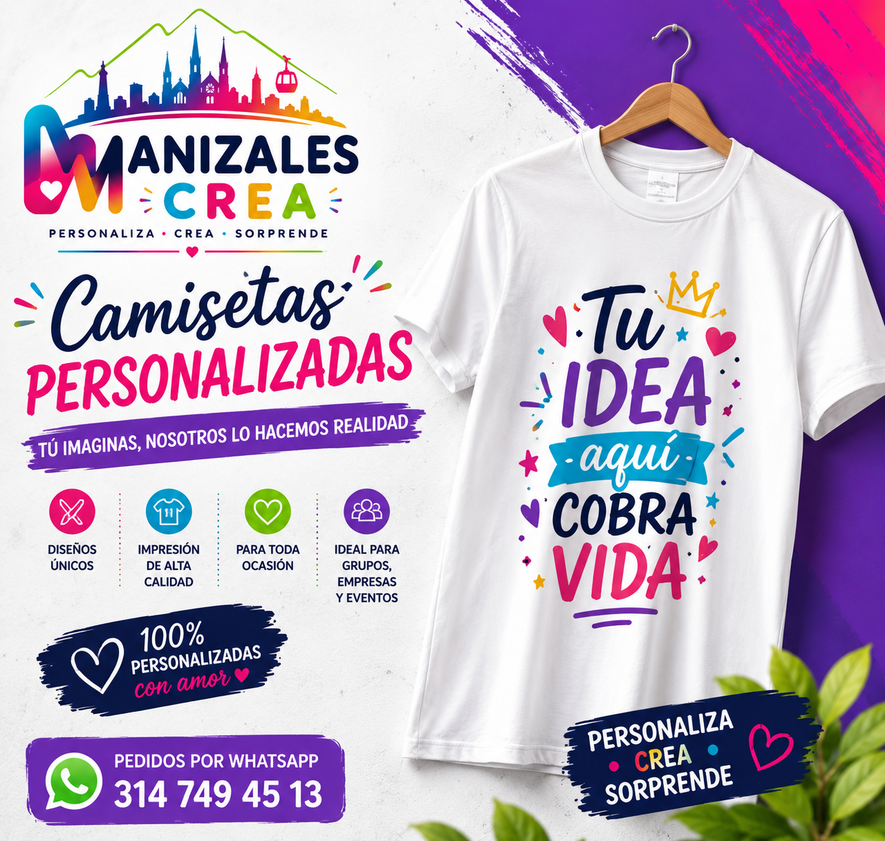 Camisetas personalizadas