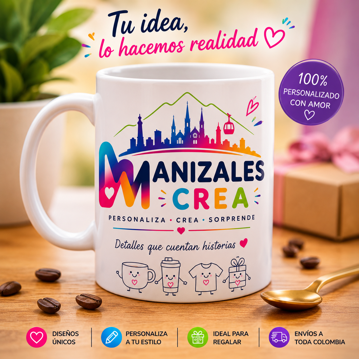 Mugs personalizados